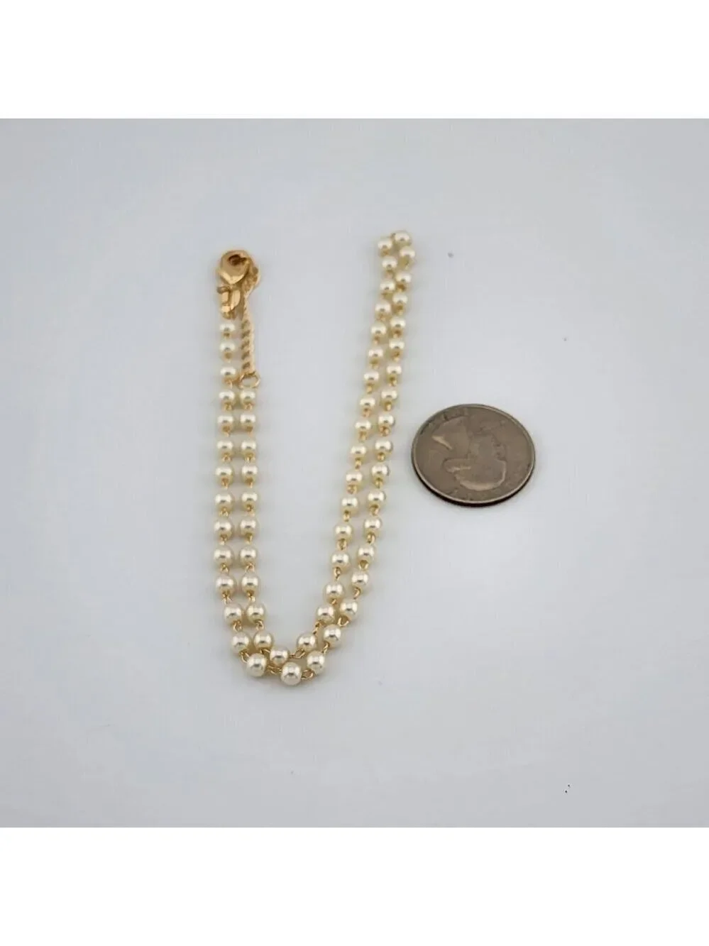 Brand New Brazilian 18k Gold Filled Elegant Beaded Design Necklace